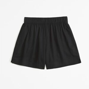 Abercrombie Linen Blend Pull On Shorts